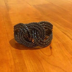 Black beaded bangle